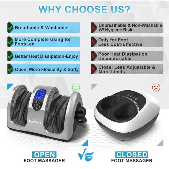 Foot Massager Heat FSA HSA Eligible Neuropathy Plantar Fasciitis Pain Relief NIB - Picture 7 of 7